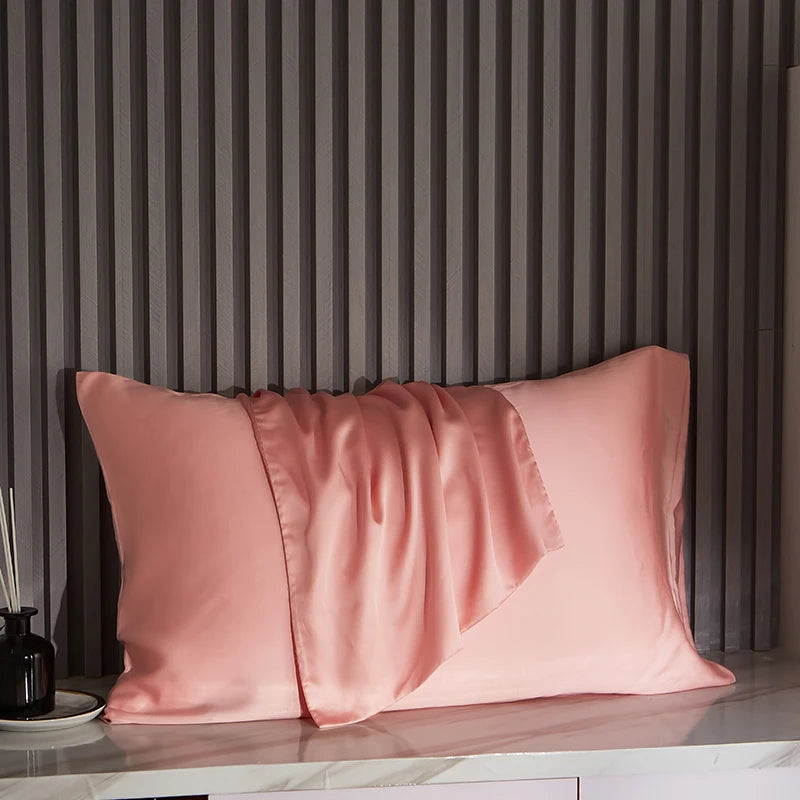 100% Natural Mulberry Silk Pillowcases - Pink