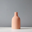 Morandi-Inspired Matte Ceramic Vase - Pinkish Peach